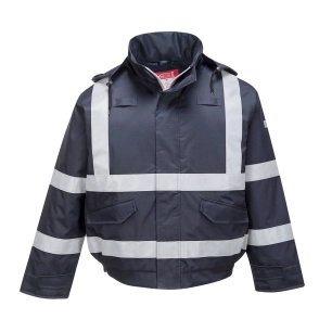 Blouson chaud Bizflame Pluie FR Multi Protection couleur : Marine taille 4XL - PORTWEST