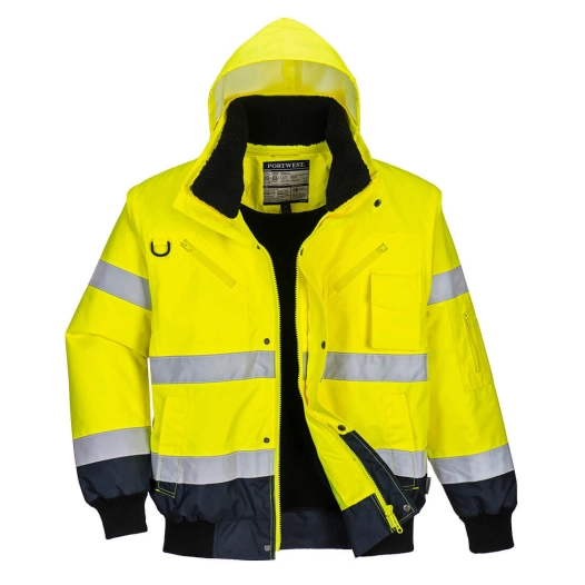 Blouson Haute-Visibilité bicolore couleur : Jaune/Marine taille S - PORTWEST