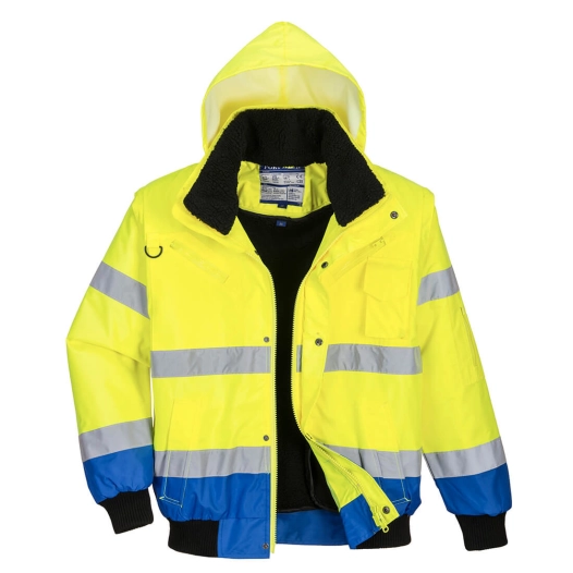 Blouson Haute-Visibilité bicolore couleur : Jaune/Royal taille S - PORTWEST