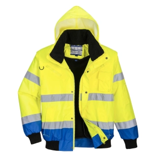 Blouson Haute-Visibilité bicolore couleur : Jaune/Royal taille XXXL - PORTWEST