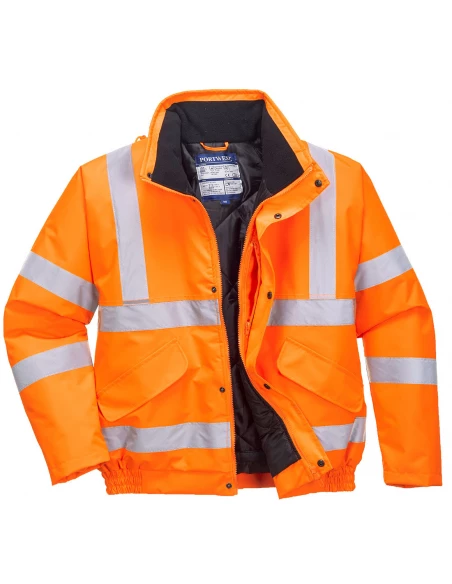 Blouson Hi-Vis RIS couleur : Orange taille 5XL - PORTWEST