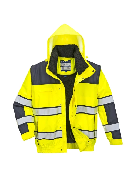Blouson HiVis 3 en 1 couleur : Jaune/Marine taille XL - PORTWEST