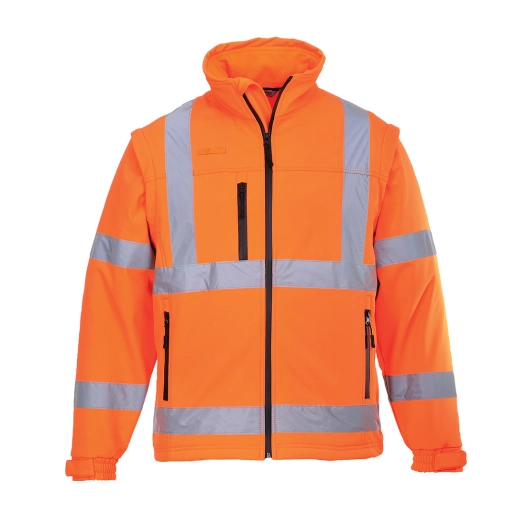 Blouson HiVis Softshell (3 couches) couleur : Orange taille S - PORTWEST