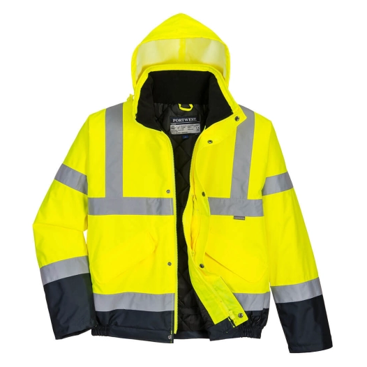 Blouson HV bicolore couleur : Jaune/Marine taille S - PORTWEST