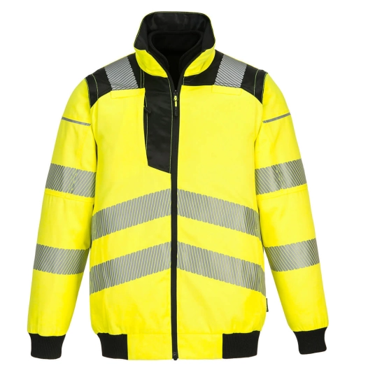Blouson PW3 haute visibilité 3-en-1 couleur : Jaune/Noir taille S - PORTWEST