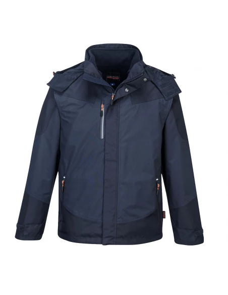 Parka 3 en 1 Radial couleur : Marine Foncé taille XXL - PORTWEST