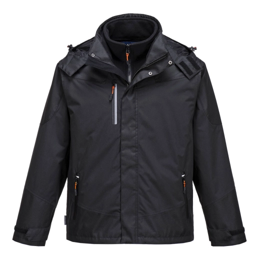 Parka 3 en 1 Radial couleur : Noir taille L - PORTWEST