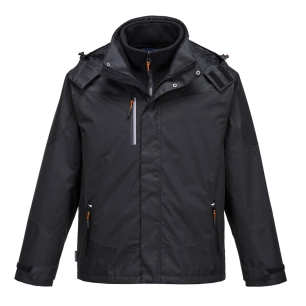 Parka 3 en 1 Radial couleur : Noir taille L - PORTWEST