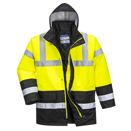 Parka Bicolore Traffic couleur : Jaune/Noir taille S - PORTWEST