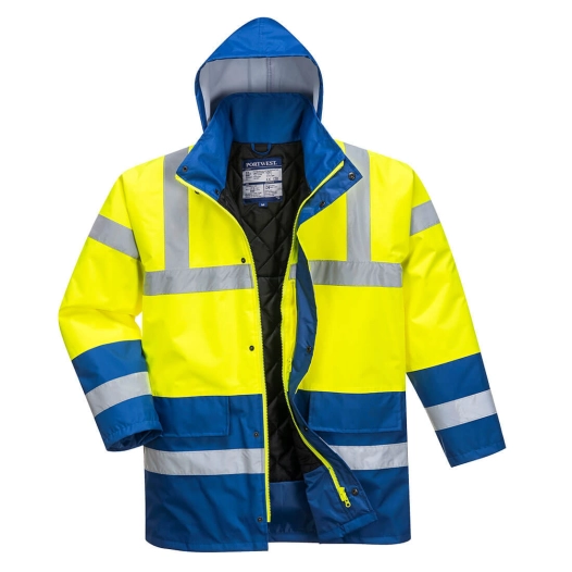 Parka Bicolore Traffic couleur : Jaune/Royal taille XXL - PORTWEST