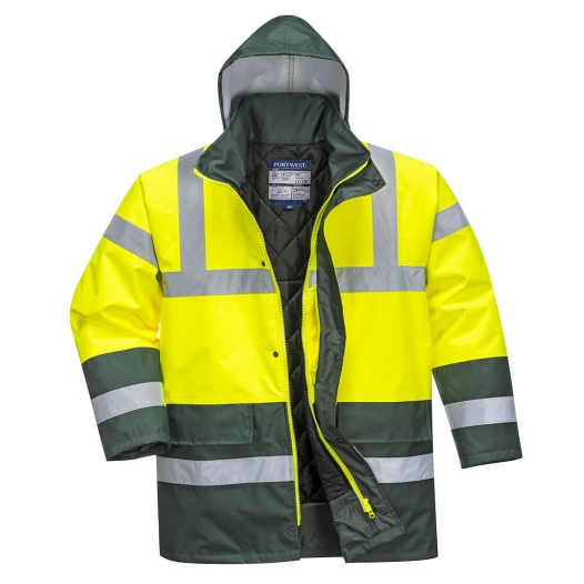 Parka Bicolore Traffic couleur : Jaune/Vert taille XXL - PORTWEST