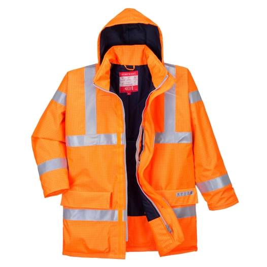 Parka Bizflame Rain Hi-Vis multirisque couleur : Orange taille XXXL - PORTWEST