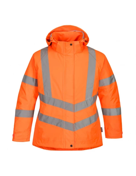 Parka d'hiver haute visibilité pour Femme couleur : Orange taille XXXL - PORTWEST