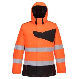 Parka d'hiver haute visibilité PW2 couleur : Orange/Noir taille S - PORTWEST