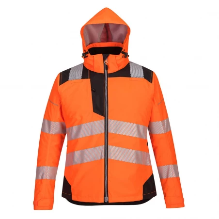 Parka d'hiver PW3 pour Femmes couleur : Orange/Noir taille XXL - PORTWEST