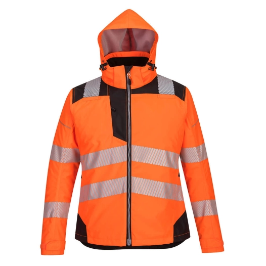 Parka d'hiver PW3 pour Femmes couleur : Orange/Noir taille XXXL - PORTWEST