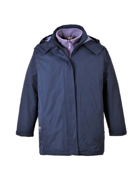 Parka Elgin 3-en-1 pour Femmes couleur : Marine taille XL - PORTWEST