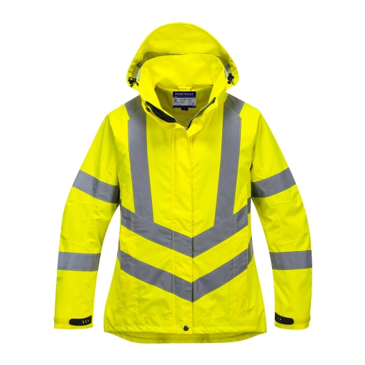 Parka femme Hi-Vis respirante couleur : Jaune taille XL - PORTWEST