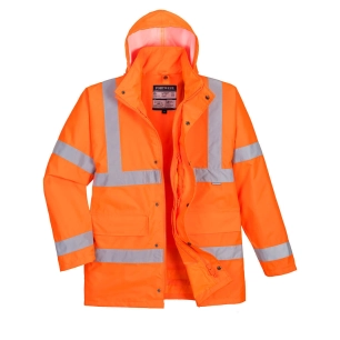 Parka Hi-Vis 4-en-1 couleur : Orange taille 5XL - PORTWEST