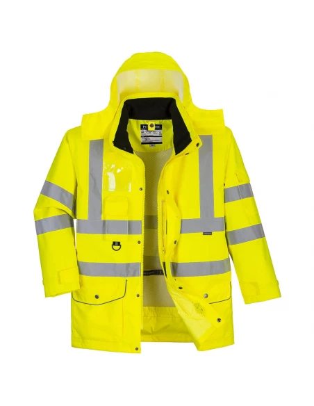 Parka Hi-Vis 7-en-1 couleur : Jaune taille L - PORTWEST