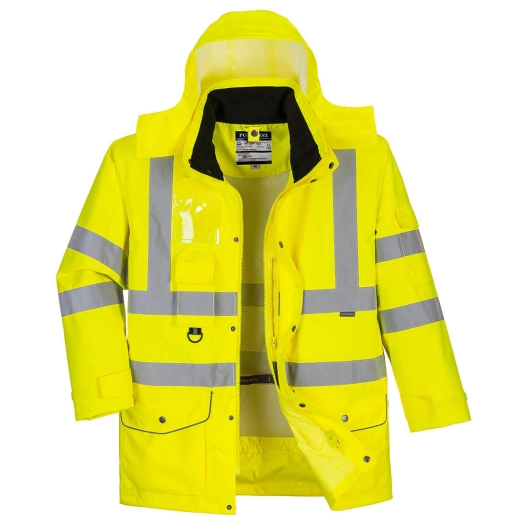 Parka Hi-Vis 7-en-1 couleur : Jaune taille XS - PORTWEST