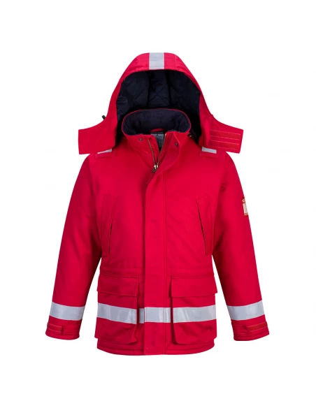 Parka Hiver FR Anti-Statique couleur : Rouge taille XXL - PORTWEST