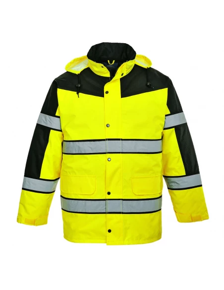 Parka HiVis Bicolore couleur : Jaune taille S - PORTWEST