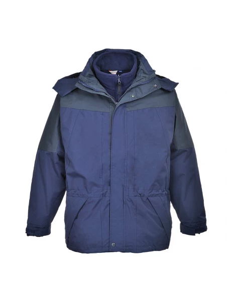 Parka Homme Bicolore Aviemore couleur : Marine taille XL - PORTWEST