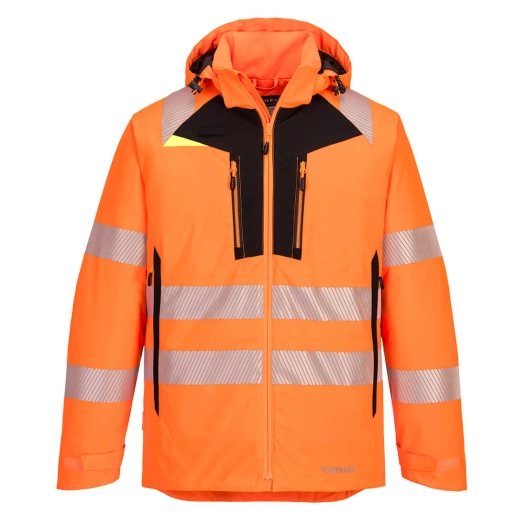 Parka HV DX4 couleur : Orange/Noir taille XXL - PORTWEST