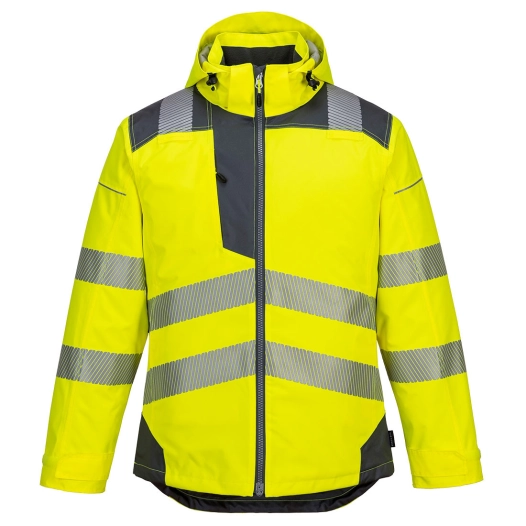 Parka HV PW3 couleur : Jaune/Gris taille XL - PORTWEST