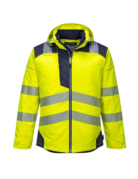 Parka HV PW3 couleur : Jaune/Marine taille S - PORTWEST