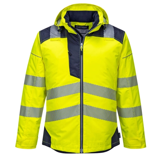 Parka HV PW3 couleur : Jaune/Marine taille XXXL - PORTWEST