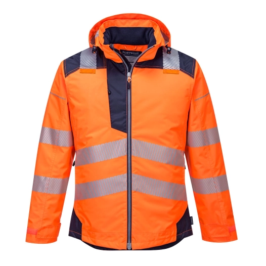 Parka HV PW3 couleur : Orange/Marine taille XL - PORTWEST