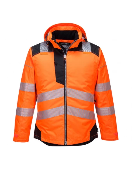 Parka HV PW3 couleur : Orange/Noir taille XS - PORTWEST