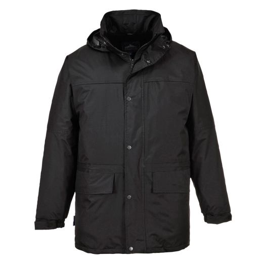 Parka Oban doublée polaire couleur : Noir taille XXXL - PORTWEST