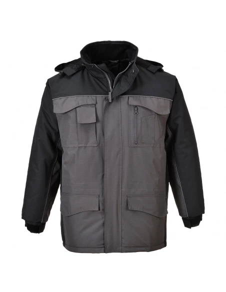 Parka RS Bicolore couleur : Noir/Gris taille XL - PORTWEST