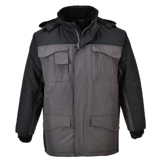 Parka RS Bicolore couleur : Noir/Gris taille XXXL - PORTWEST