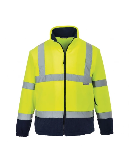 Polaire HiVis Bicolore couleur : Jaune/Marine taille XS - PORTWEST