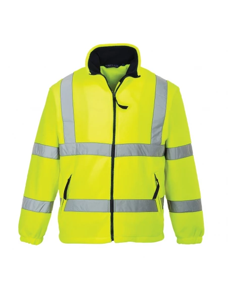 Polaire HiVis doublée filet couleur : Jaune taille M - PORTWEST