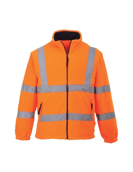 Polaire HiVis doublée filet couleur : Orange taille M - PORTWEST