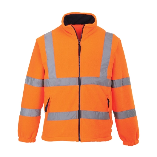 Polaire HiVis doublée filet couleur : Orange taille XL - PORTWEST