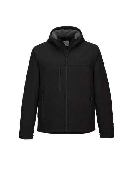 Softshell à capuche KX3 (3 couches) couleur : Noir taille M - PORTWEST