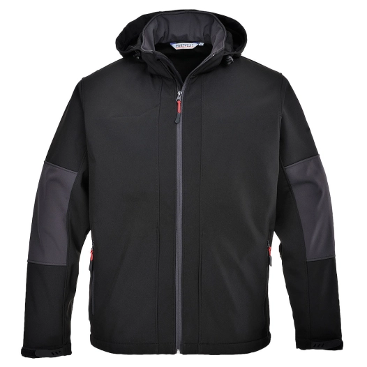 Softshell avec capuche (3 couches) couleur : Noir taille XL - PORTWEST