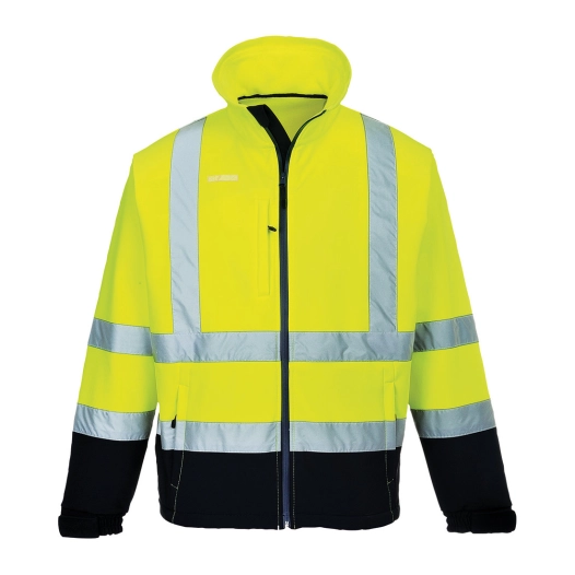 Softshell Bicolore (3 couches) couleur : Jaune/Marine taille 4XL - PORTWEST