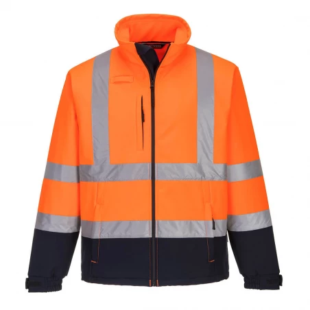 Softshell Bicolore (3 couches) couleur : Orange/Marine taille XXXL - PORTWEST
