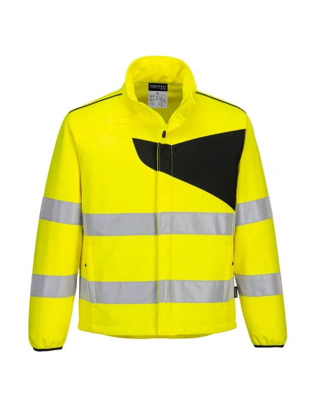 Softshell Haute-Visibilité PW2 (2C) couleur : Jaune/Noir taille XXXL - PORTWEST