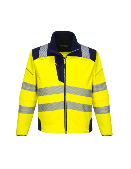 Softshell Haute-Visibilité PW3 couleur : Jaune/Marine taille XXL - PORTWEST