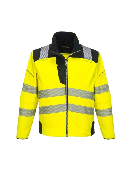 Softshell Haute-Visibilité PW3 couleur : Jaune/Noir taille XS - PORTWEST