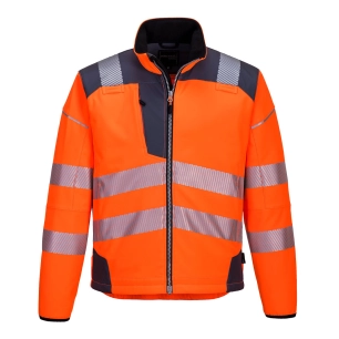 Softshell Haute-Visibilité PW3 couleur : Orange/Gris taille L - PORTWEST
