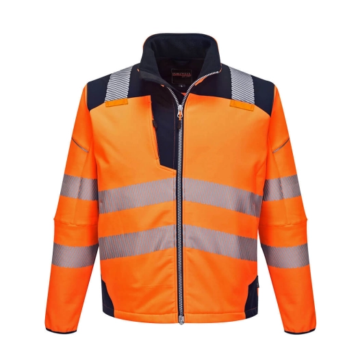 Softshell Haute-Visibilité PW3 couleur : Orange/Marine taille XXXL - PORTWEST